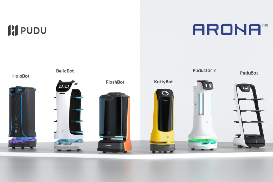 Ponudba robotov ki jih lahko dobavijo v podjetju Arona. Vir slike: Arona.