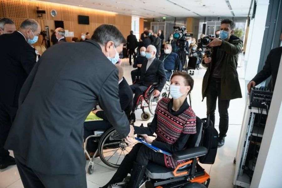 Tradicionalni sprejem za predstavnike invalidskih organizacij ob mednarodnem dnevu invalidov. Vir slike: up-rs.si. Foto: Nebojša Tejić / STA.