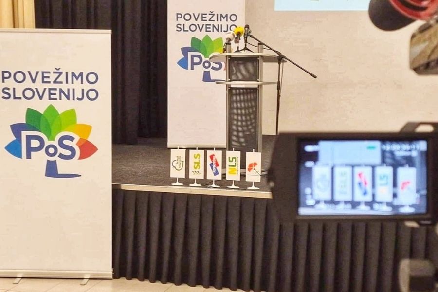 Pod znakom gibanja Povežimo Slovenijo nastopajo Slovenska ljudska stranka, Nova ljudska stranka, Zeleni Slovenije, Konkretno in Nova socialdemokracija. Vir slike: PoS.