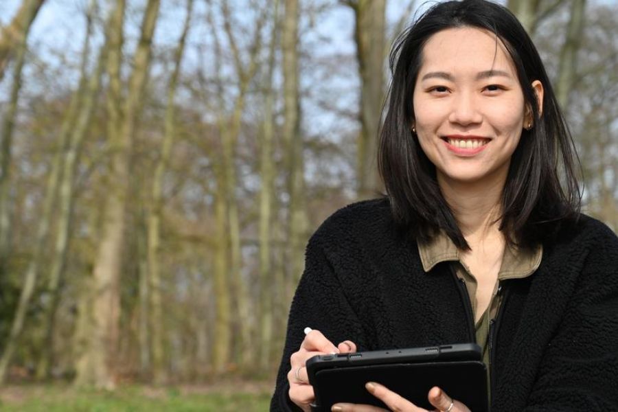 Umetnica Hui-Wen Hsaio. Vir slike: MŽ.