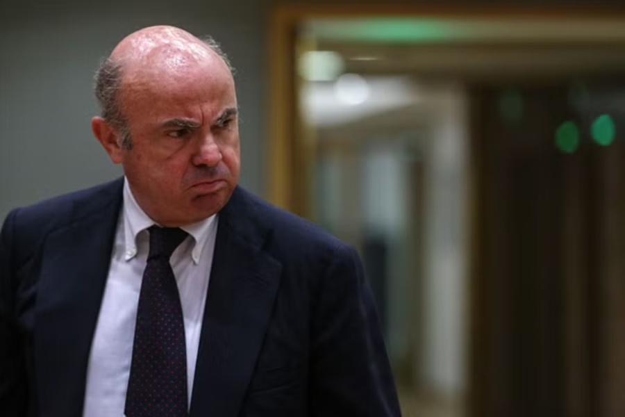 Višanje obrestnih mer. Podpredsednik ECB Luis de Guindos. Vir slike: BQ Prime.