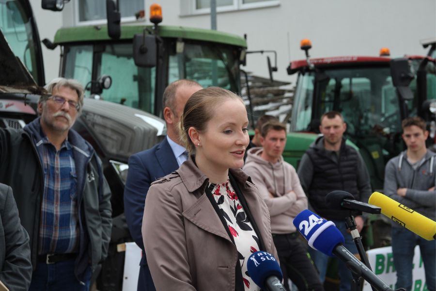 Predsednica Zveze slovenske podeželske mladine Anja Mager. Vir slike: KGZS.