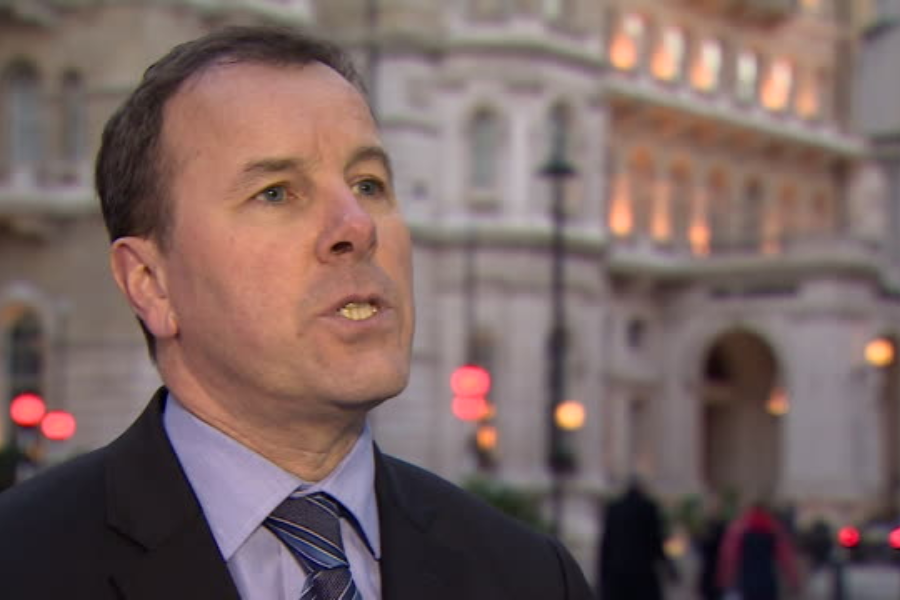 Andrew Opie, direktor za hrano in trajnost pri Britanskem konzorciju trgovcev na drobno. Vir slike: BBC, Getty Images.