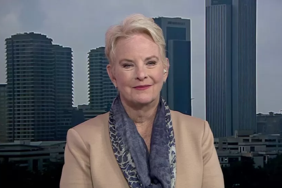 Kmalu bo treba podaljšati dogovor o izvozu žita iz Ukrajine. Cindy McCain, izvršna direktorica Svetovnega programa za hrano v oddaju na BBC. Vir slike: BBC.