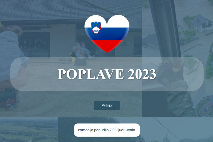 Do sedaj je pomoč ponudilo že skoraj 22 tisoč ljudi. Vir slike: Posnetek zaslona.