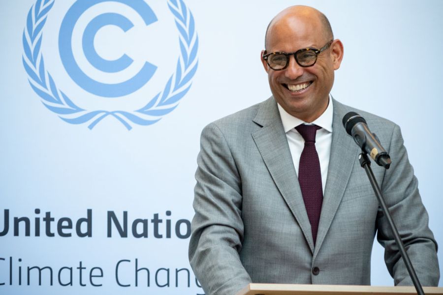 Združeni narodi COP28. Izvršni sekretar ZN za podnebne spremembe Simon Stiell. Vir slike: ZN.