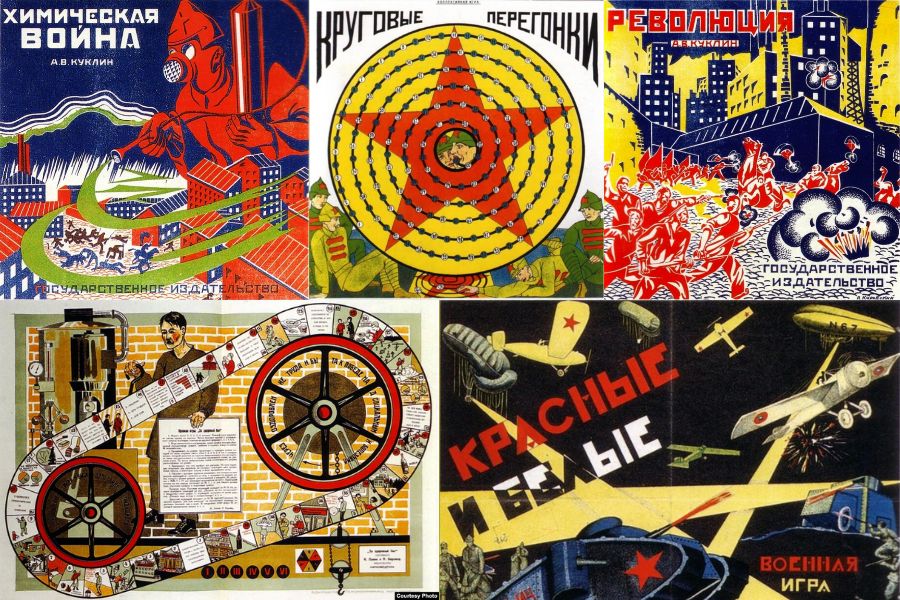 Slovenec. Nekatere izmed ruskih namiznih iger izpred 100 let. Vir slike: Radio Liberty.