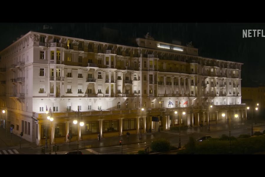 Savoia Excelsior Palace v Trstu. Vir slike: Netflix.