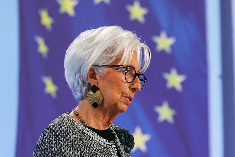 ECB znižala obrestne mere. Predsednica Evropske centralne banke Christine Lagarde. Vir slike: Reuters.