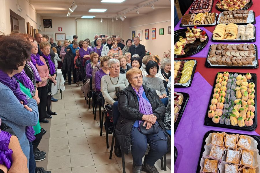 Razstava ROKI je bila res lepo obiskana, članice pa so ponudile tudi domače dobrote. Foto: Igor Gošte.