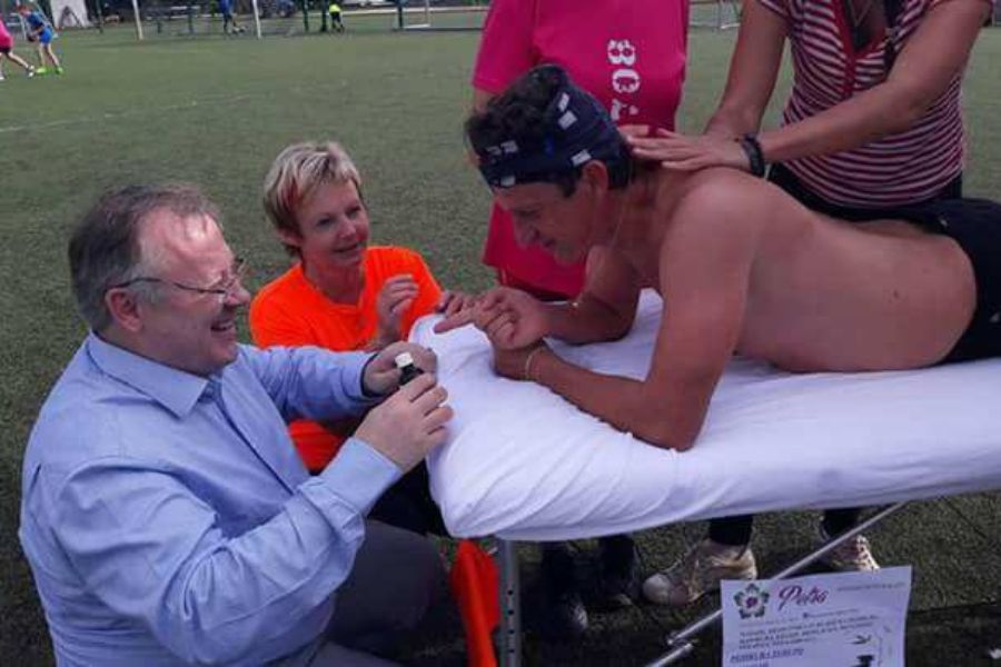 Zoran je vsakoletni pokrovitelj Zasavskih humanitarnih tekov. Vir: osebni arhiv Zorana Dernovška.